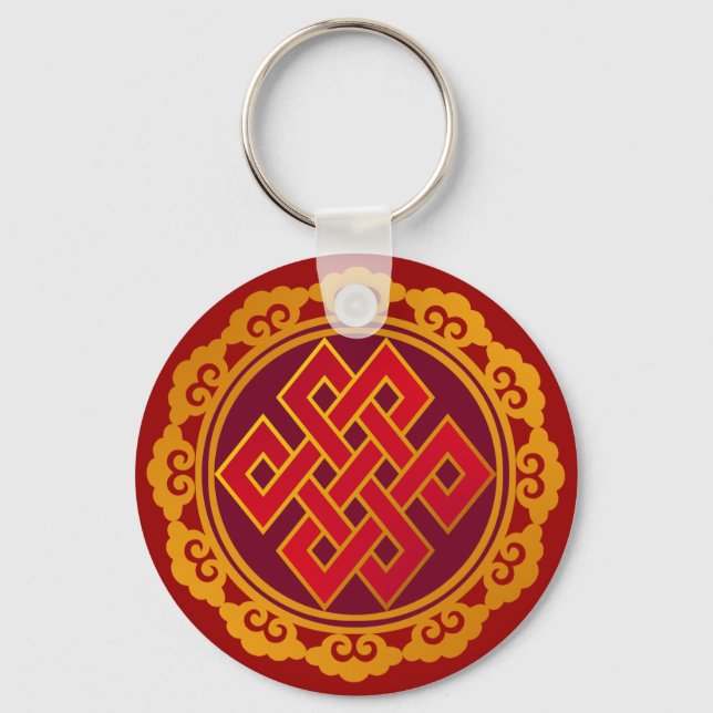 Chaveiro Tibetano - Karma Buddhism Eternal Knot (Frente)