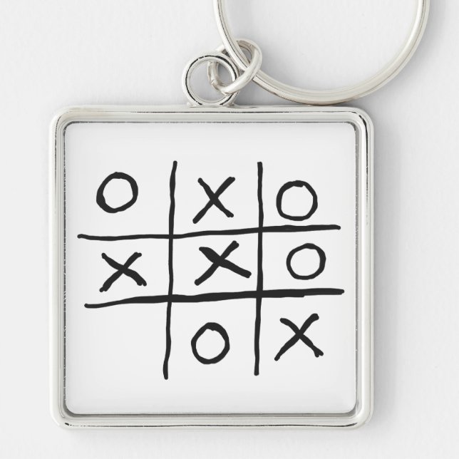 Chaveiro Tic Tac Toe Noughts and Crosses (Frente)