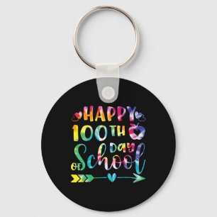 Chaveiro Tie Dye Happy 100º Dia de Professores