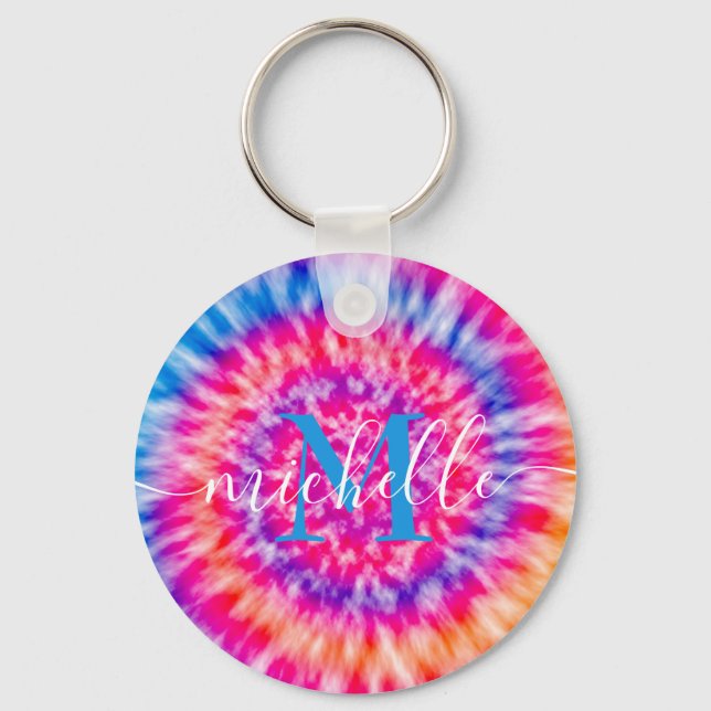 Chaveiro Tie Dye Personalizado (Frente)