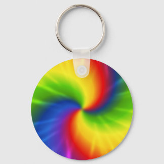 Chaveiro Tie Dye Rainbow Pattern