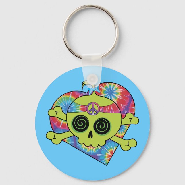 Chaveiro Tie Dye Skull (Frente)