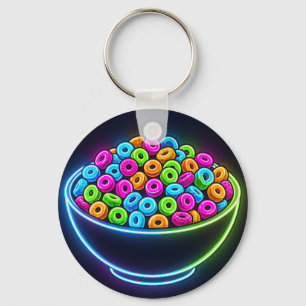 Chaveiro Tigela de Cereal Neon Glow