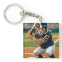 Tiger Baseball Player #27 Up To Bat