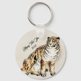 Chaveiro Tiger by Kōno Bairei Japanese Illustration