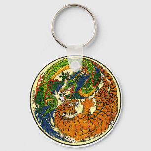 Chaveiro Tiger & Dragon Yin Yang