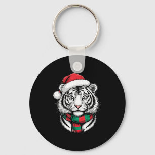 Chaveiro Tiger Xmas Santa Hat Figurume De Natal