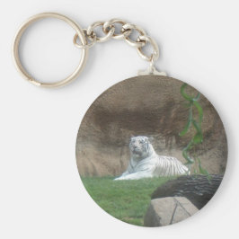 Chaveiro Tigre Branco Basking