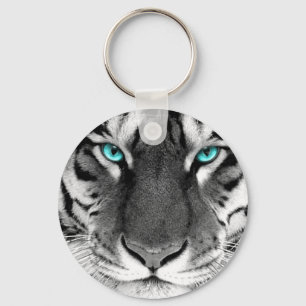 Chaveiro Tigre Branco Preto