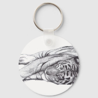 Chaveiro Tigre - Caneta e Tinta