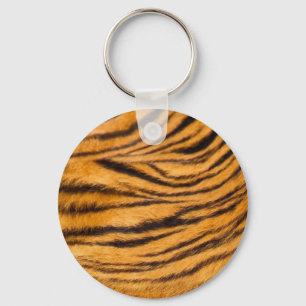 Chaveiro Tigre com pelo Preto e Laranja Personaliza-o