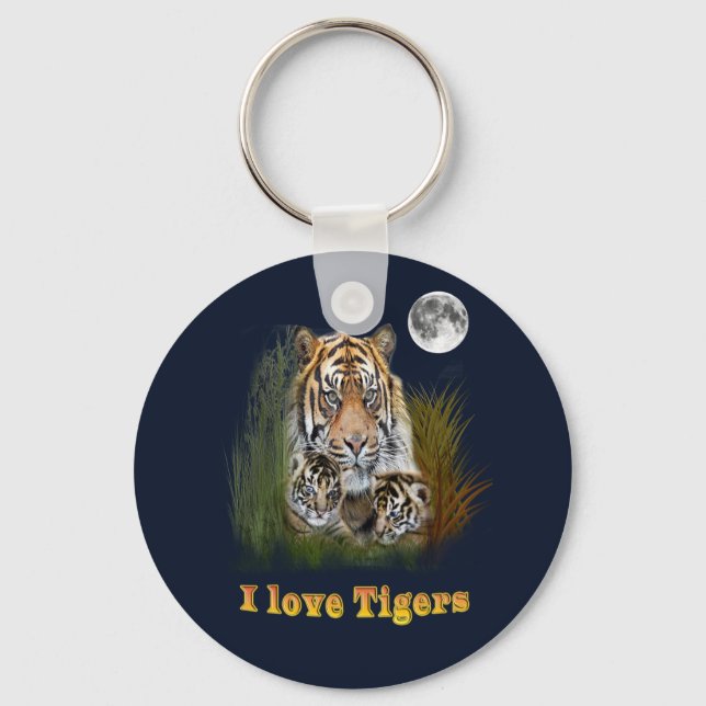 Chaveiro Tigre e filhotes (Frente)