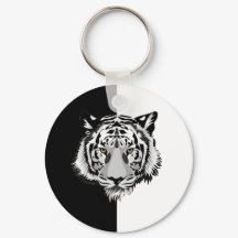 Tigre em preto e branco