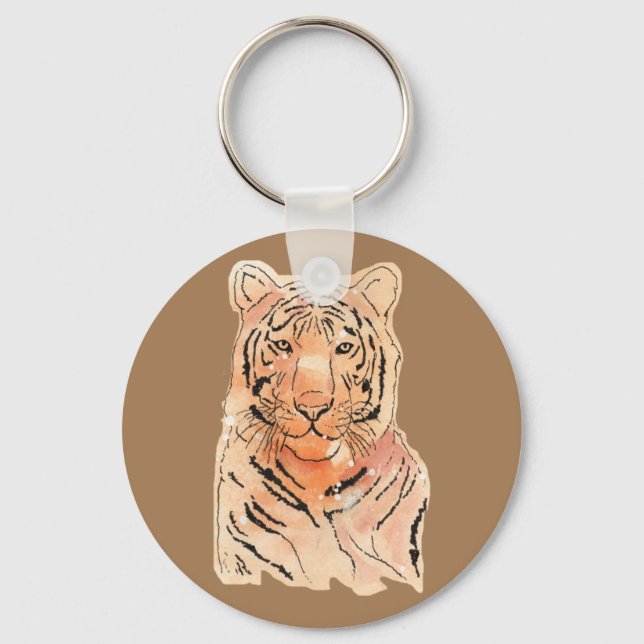 Chaveiro Tigre em uma Chave / Cordão (Frente)