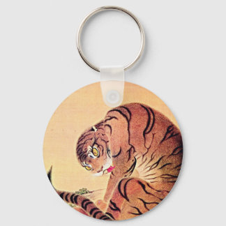 Chaveiro Tigre Japonês Woodblock Vintage Art Ukiyo-E