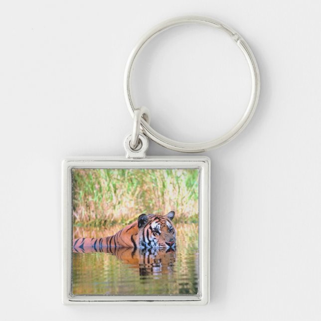 Chaveiro Tigre no lago (Frente)