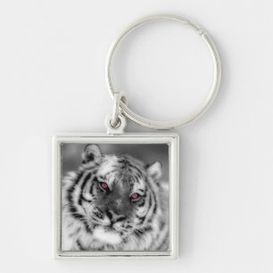 Chaveiro Tigre Olhado Rosa