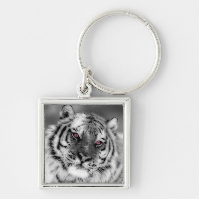 Chaveiro Tigre Olhado Rosa (Frente)
