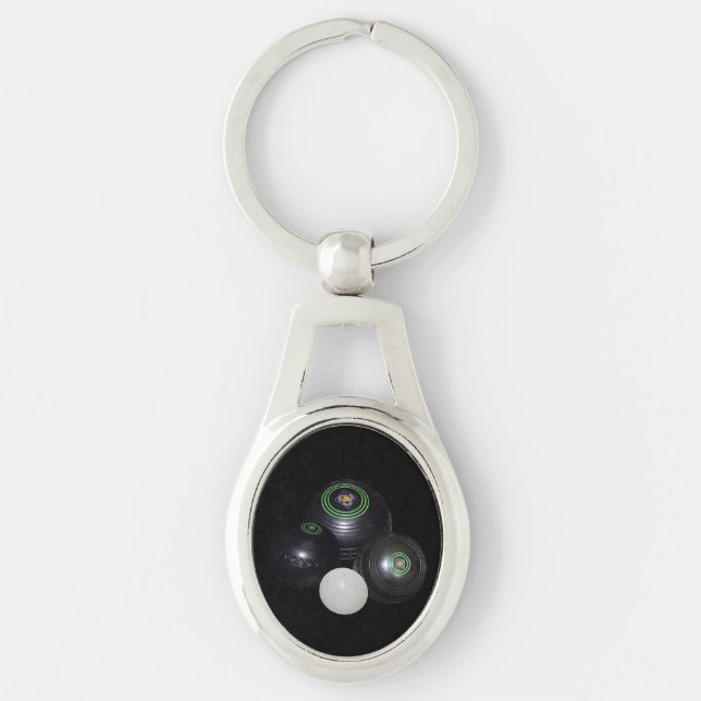 Chaveiro Tigres Pretos De Lâmpada E Tampão Metálico Oval De (Frente)