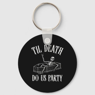 Chaveiro Til Death Do U Party Skeleton Halloween Bride Wed