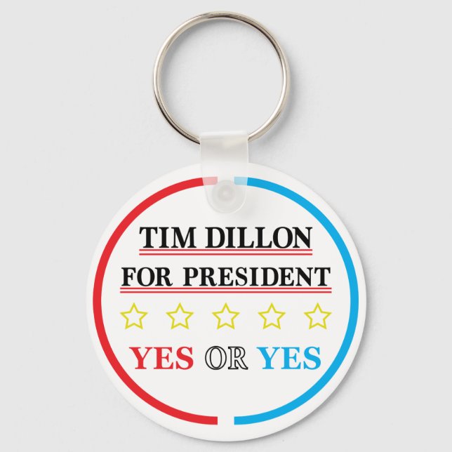 Chaveiro Tim Dillon Para A Campanha Presidencial Merch (Frente)