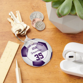 Chaveiro time de futebol branco roxo colorido presentes esp