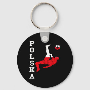 Chaveiro Time de Futebol Polska Orgulho Polonês Raízes Polo