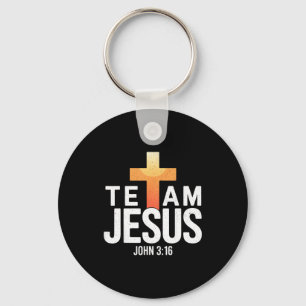Chaveiro Time Jesus João 3_16 - Bíblia Religiosa Cristã C