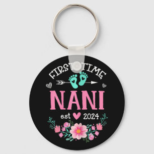 Chaveiro Time Nani Est 2024 Anúncio de Gravidez Floral W