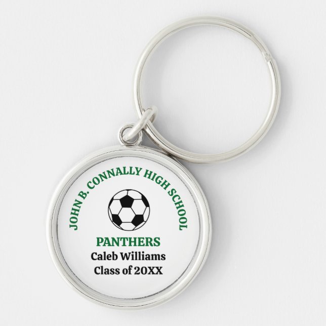 Chaveiro Time Personalizado da Equipe de Futebol da Escola  (Frente)