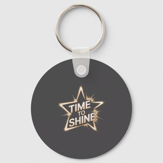 Chaveiro Time Women To Shine Motivational Star Men Kids  (Frente)