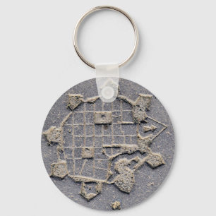 Chaveiro Timisoara Romênia, mapa de citadel, pedra antiga