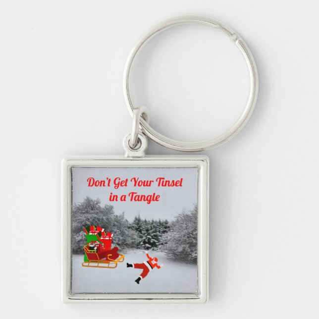 Chaveiro Tinsel Tangle Keychain (Frente)