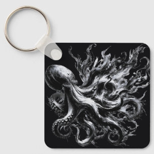 Chaveiro Tinta Abstrata Fluido Polvo Kraken