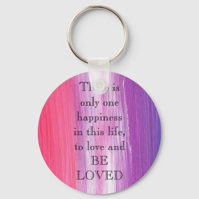 Chaveiro Tinta rosa incrível com amor (Frente)