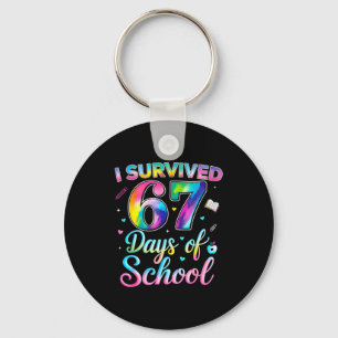 Chaveiro Tinta Tie Eu Sobrevivi 67 Dias De Escola Engraçado