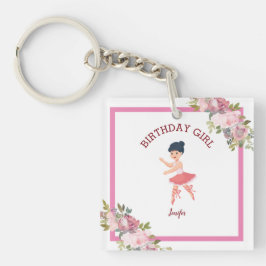 Chaveiro Tiny Dancer | Festa de Rosa vermelha rosa