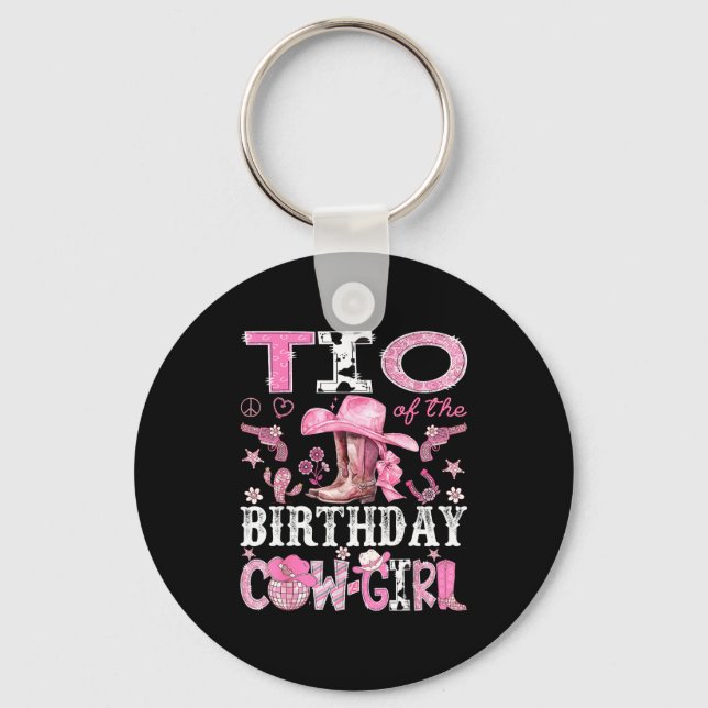 Chaveiro Tio Of The Birthday Cow-girl Nk Disco Rodeo Tio  (Frente)