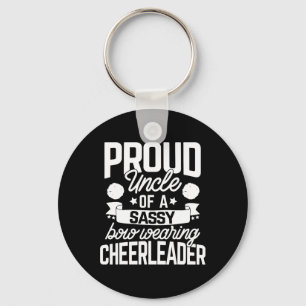 Chaveiro Tio Orgulhoso De Uma Cheerleader De Laço Sy