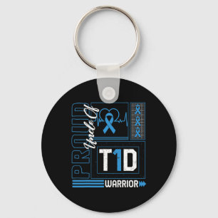 Chaveiro Tio Orgulhoso Do Guerreiro T1d Diabetes Awarene