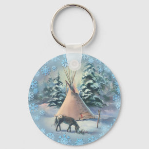 Chaveiro TIPI do APPALOOSA do INVERNO por SHARON SHARPE