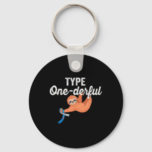 Chaveiro Tipo Luz Preguiçosa Tipo 1 Diabetes Awa