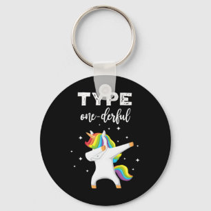 Chaveiro Tipo Maravilhoso Dabbing Unicorn Diabetes Consciên
