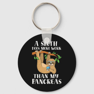 Chaveiro Tipo Maravilhoso Lazy Cute Sloth Tipo 1 Diabetes A