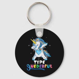 Chaveiro Tipo Unicorn Dub Tipo 1 Diabetes Awarene