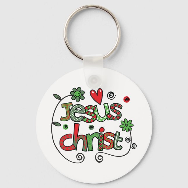 Chaveiro Tipografia Cristã Festiva de Jesus Cristo (Frente)