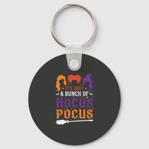 Chaveiro Tipografia de Bruxa Hocus Pocus de Halloween Vetor