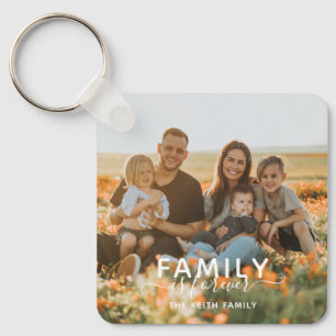 Chaveiro Tipografia de Lembrança de Foto para Sempre Famíli