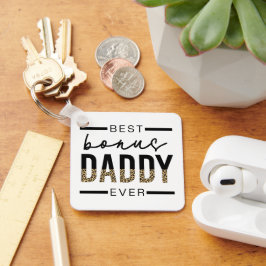 Chaveiro Tipografia do Melhor Pai de Bônus Nunca Leopardo