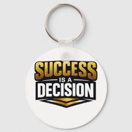 Chaveiro Tipografia Success Gold em Preto
